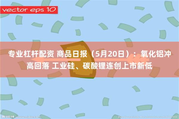 专业杠杆配资 商品日报（5月20日）：氧化铝冲高回落 工业硅、碳酸锂连创上市新低