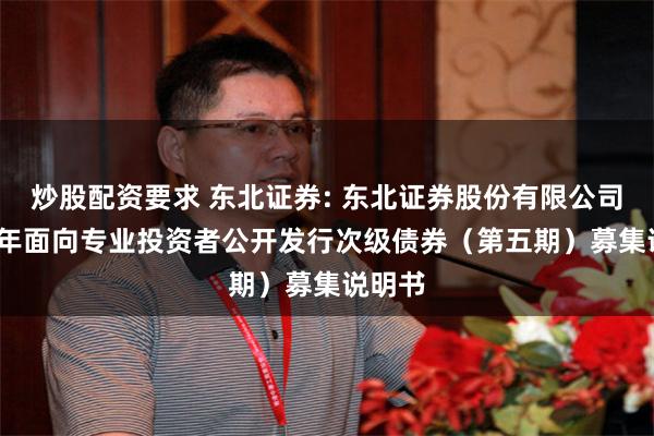 炒股配资要求 东北证券: 东北证券股份有限公司2025年面向专业投资者公开发行次级债券（第五期）募集说明书